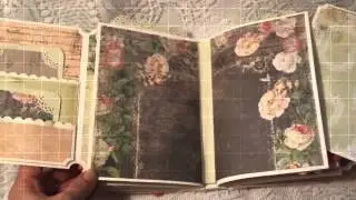 PRIMA TEA-THYME envelope premade scrapbook album~Cindy A~Luv2scrap*4fun on Ebay