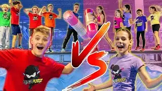 👦🏻 Meninos VS Meninas! 👧 Desafio Ninja Kidz no Parque de Divers&otilde;es! | Ninja Kidz TV Portugu&ecirc;s