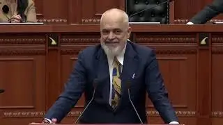 Edi Rama në Kuvend: Do ngrini kartonin me votën tuaj dhe do miratoni Bordin e Paqes dhe mua