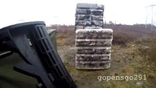 Action laser tag outdoor in the rain!