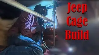 WELDING A CUSTOM ROLL CAGE in the JEEP! (Triangulation & Tight Spots)