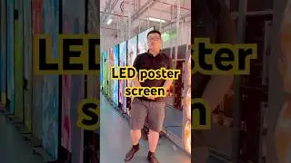 We are an LED poster screen factory , can be folded, can be moved freely, and is easy to transport.