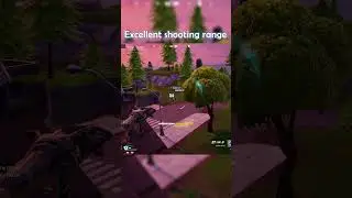 Excellent shooting range in Fortnite #shorts