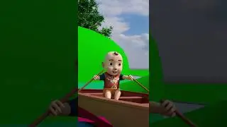 Row Row Your Boat 🚤 | Kids Action Rhyme 🎶