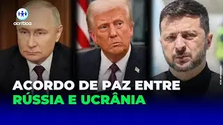 TRUMP DIZ QUE RÚSSIA E UCRÂNIA PODEM ESTAR PERTO DE ACORDO
