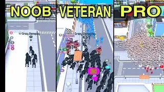 Noob VS Veteran VS PRO | Crowd City Gameplay Walkthrouh 2020