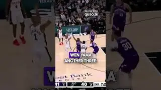 wemby's huge block on clayton. ❤#nba #trending #short❤