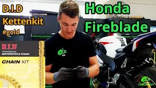 Honda Fireblade | D.I.D Kettenkit in Gold | Montage Kettenkit | Der Laie schraubt | CBR 1000RR [4K]