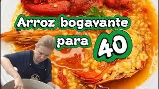 Arroz con bogavante para 40 personas ¿¿Te atreves??