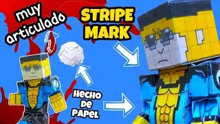 How to make a movable paper Stripe Mark, Minecraft style (INVINCIBLE)