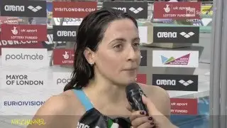 Alessia Polieri Finale 200 delfino Europei di nuoto Londra 2016