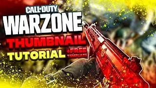 COD Warzone Thumbnail Tutorial (+FREE TEMPLATE!!) - Photoshop