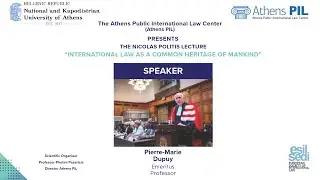 ESIL Lecture - Pierre-Marie Dupuy