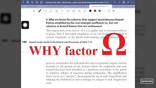 24- Why to use overstrength factor (&Omega;) in seismic design - أهمية معامل أوميجا في التصميم الزلزالي