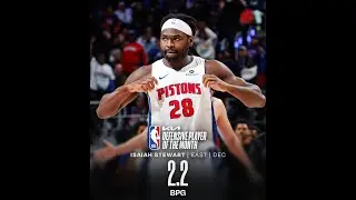 NBA December 2025 Eastern Conference Defensive Player of the Month Isaiah Stewart Highlights