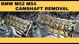 BMW Cylinder Head Repairs Removal of Intake and Exhaust Camshaft M52 M54 6 Cylinder #bmwrepair