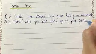 5 Lines on Family Tree | What is a Family Tree | Short Essay on Family Tree in English