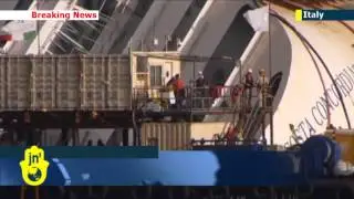 Costa Concordia Salvage Operation: Lifting of wrecked cruise ship underway in Italy