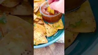 Homemade #tortillachips with #tajin seasoning. Get creative with this #leftoverrecipe #cheaprecipes