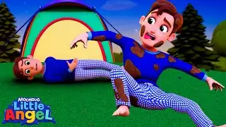 Ten Friends in the Camping Bed! | Little Angels Kids Cartoons/Songs & Nursery Rhymes