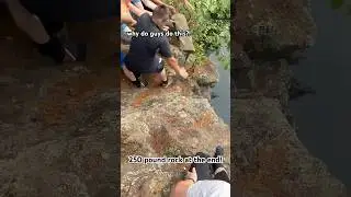 Dudes, try to hash it out for the ladies! 😎💥 #ExplainIt #splash #rocks #outdoors #lakeside #summer