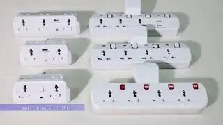 Universal Power Strip and T Type Multi Plug Adapter