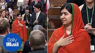Pakistani activist Malala becomes honorary Canadian citizen - Daily Mail