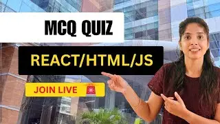 HTML/CSS/React + JavaScript MCQ LIVE | LIVE Quiz + Winner 🏆