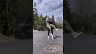 lesbian couple lift and carry
