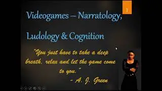 Narratology, Ludology and Cognition wrt Video Games (in English)