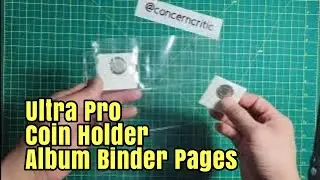 Ultra Pro 12-Pocket 2 1/4 x 2 1/2 Album Binder Pages for Coin Collection