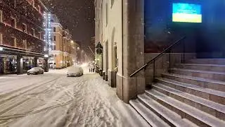 🔴 Snow Storm in Finland ❄️ Crunchy Footsteps for Relaxation! Winter Ambience 🔴 PRE-RECORDED SLOW TV