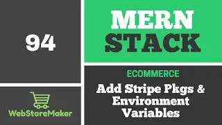 [94] Install Stripe Packages - Ecommerce Tutorial using MERN Stack