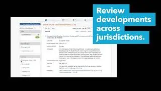 Bloomberg Tax: Development Trackers