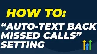 How to Setup Auto Missed Call Text Back Setting