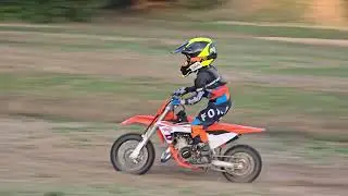 Early 7year old Harescramble practice Muskegon Motorcycle Club 
