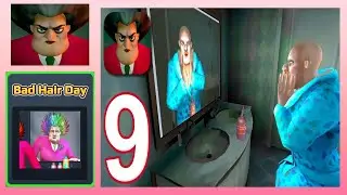Scary Teacher 3D Bad Hair Day Level 9 - Gameplay Walkthrough (iOS and Android)