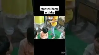 months name activity #shorts #youtubeshorts #games #fun #kindergarten #school #education #teacher