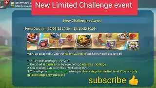 New Limited Challenge Event Lords Mobile Game