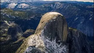 Yosemite Aerial Footage; Half Dome, El Capitan 4k, 8k