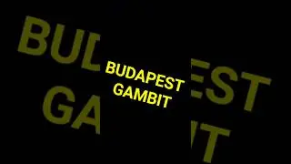 Budapest gambit | Best and Dangerous Oppening for white in chess #chess #shorts #tricks #tactics