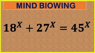 Solve for x, A  Very Nice Exponential Equation