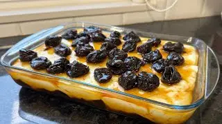 MANJAR DE COCO COM CALDA DE AMEIXA NA TRAVESSA FÁCIL DE FAZER E DELICIOSO | AlesMenu