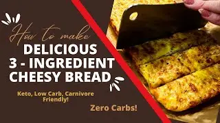 Melted Cheese Heaven: 3 Ingredient Cheesy Bread Recipe! Keto/Low Carb/Carnivore