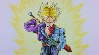 Drawing Future Trunks SSj - DBZ vs DBS | TolgArt