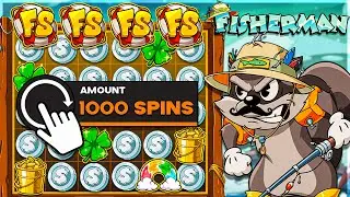 1000 SPINS On LE FISHERMAN SLOT!!
