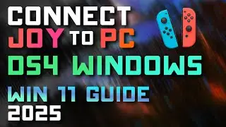 Как подключить Switch JoyCons к ПК с Windows 11 (DS4 Windows Setup 2025) 🎮💻