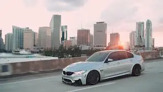 Static BMW M3 in downtown Miami | I Love Bass
