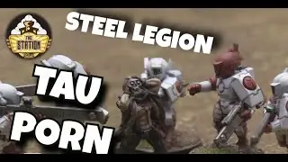 Играем  Битва в городе! Tau VS Steel Legion 1000pts Warhammer 40000