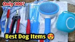 Best Dog Items | Dog Brush, Nail Cutter Unboxing | Pet care kannada 